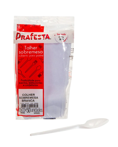 COLHER REFEICAO 20X50 BRANCA PRA FESTA