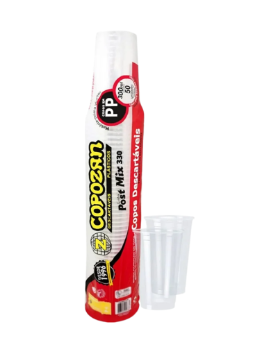 COPO DESC.300 ML TRANSP. COPOZAN 50UN